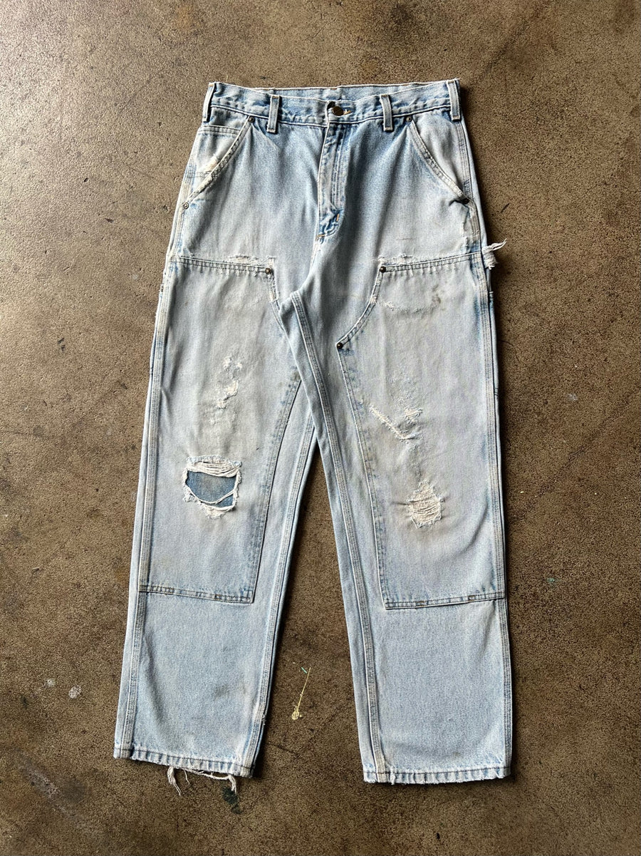 1990s Carhartt Distressed Denim Double Knees 32