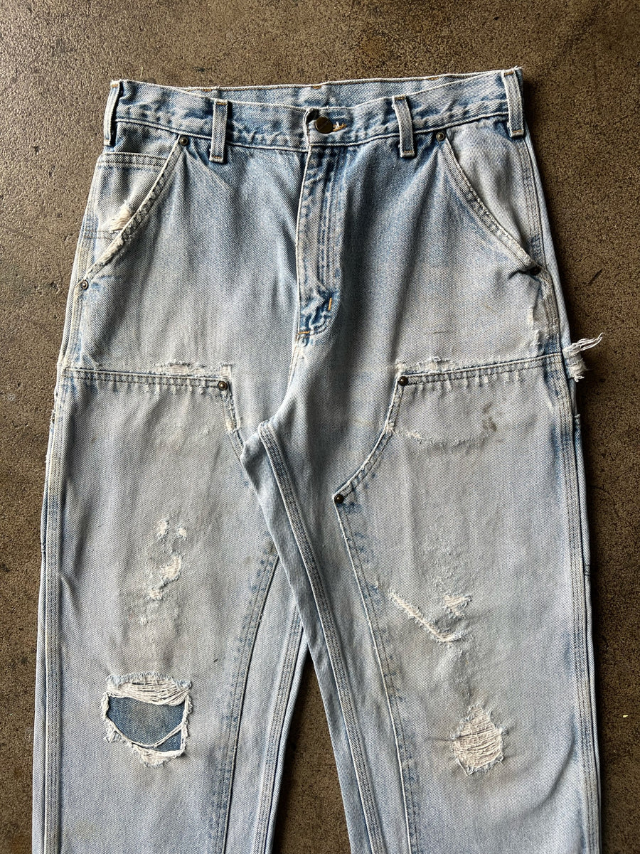 1990s Carhartt Distressed Denim Double Knees 32