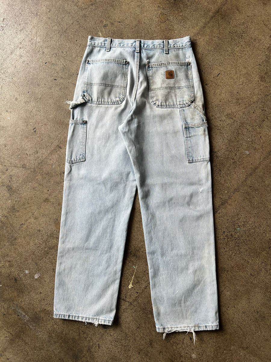 1990s Carhartt Distressed Denim Double Knees 32