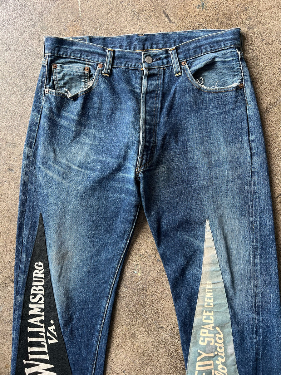 1990s Levi's LVC Big E Pennant Jeans 35