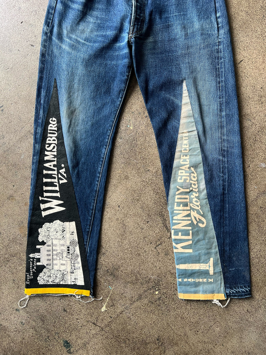 1990s Levi's LVC Big E Pennant Jeans 35