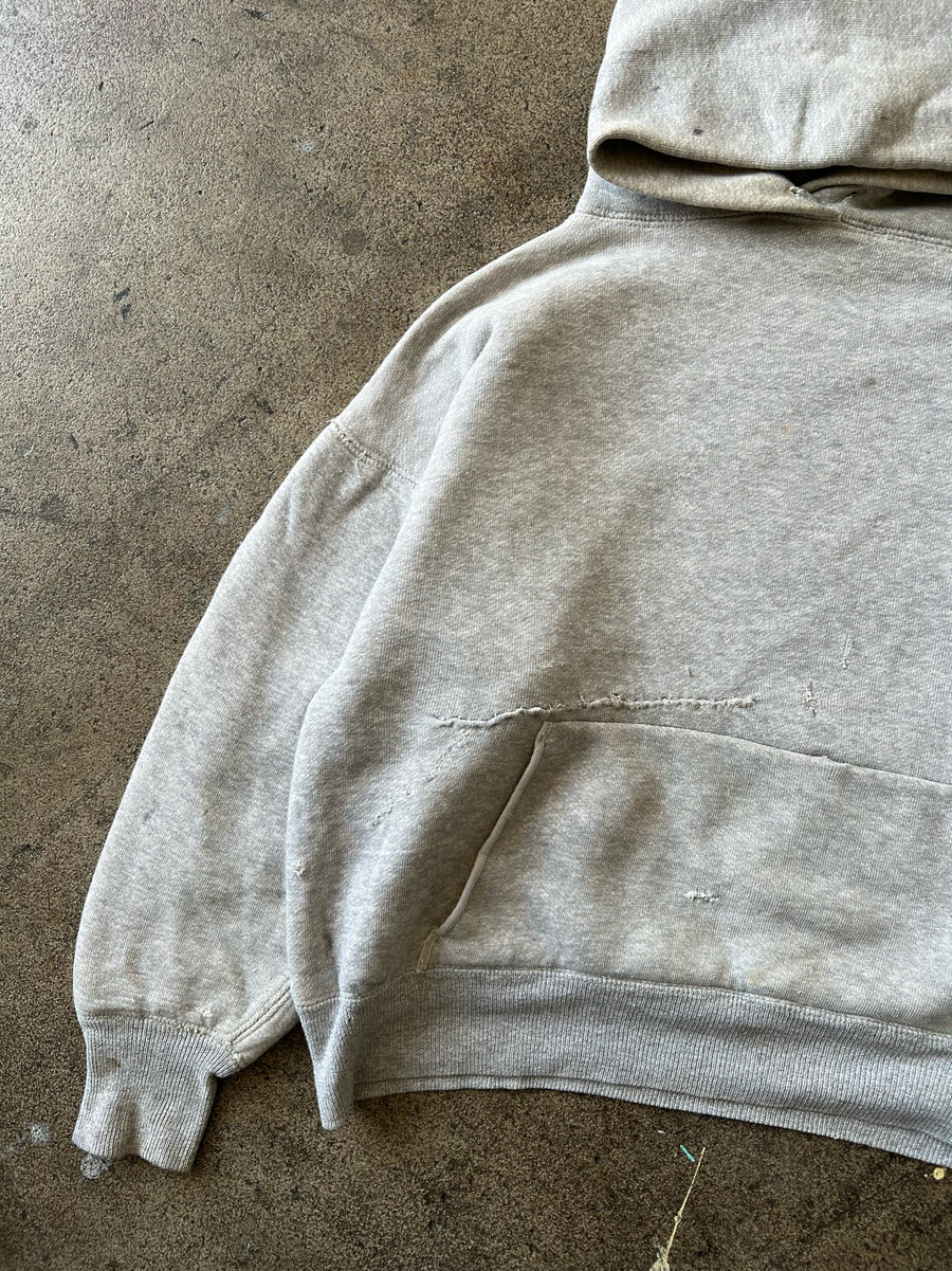 1940s Grey Double Face Lock Hood Hoodie