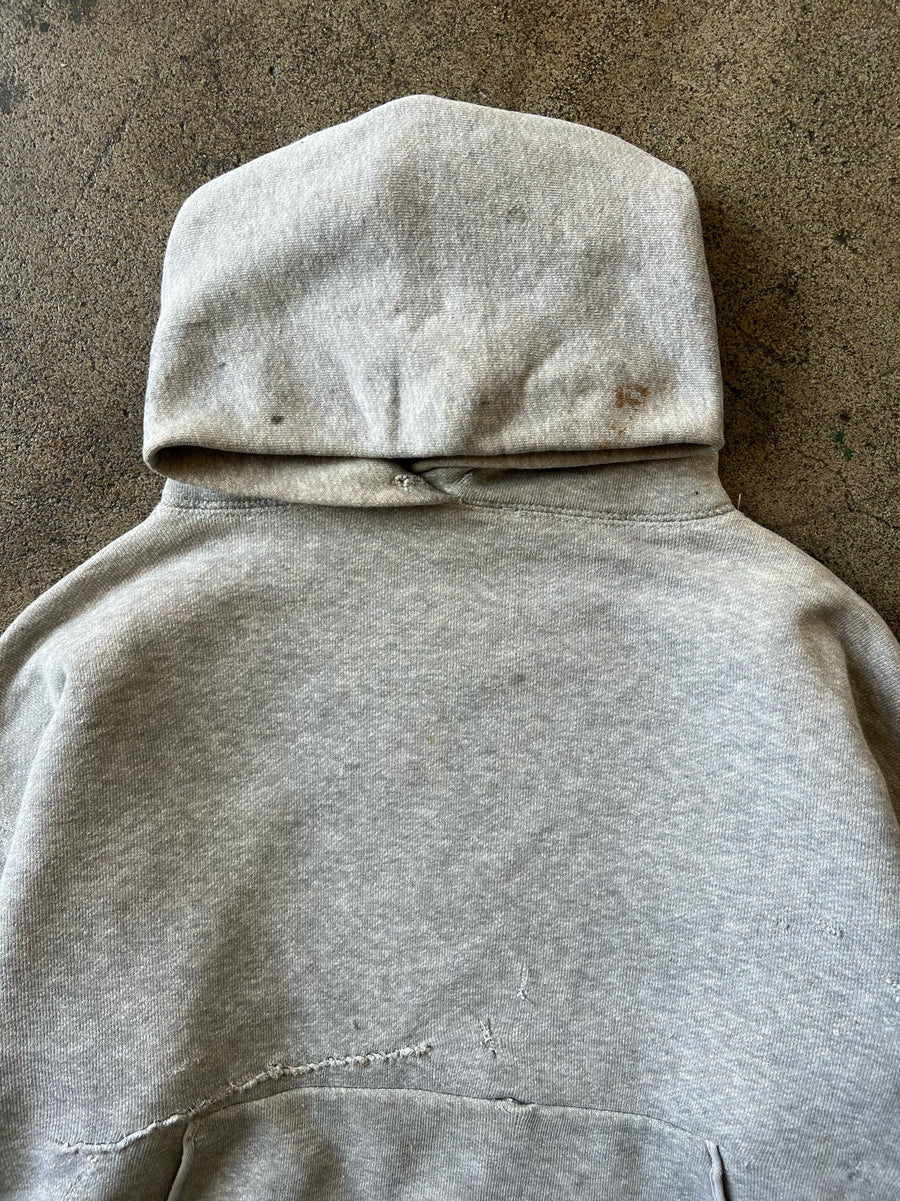 1940s Grey Double Face Lock Hood Hoodie