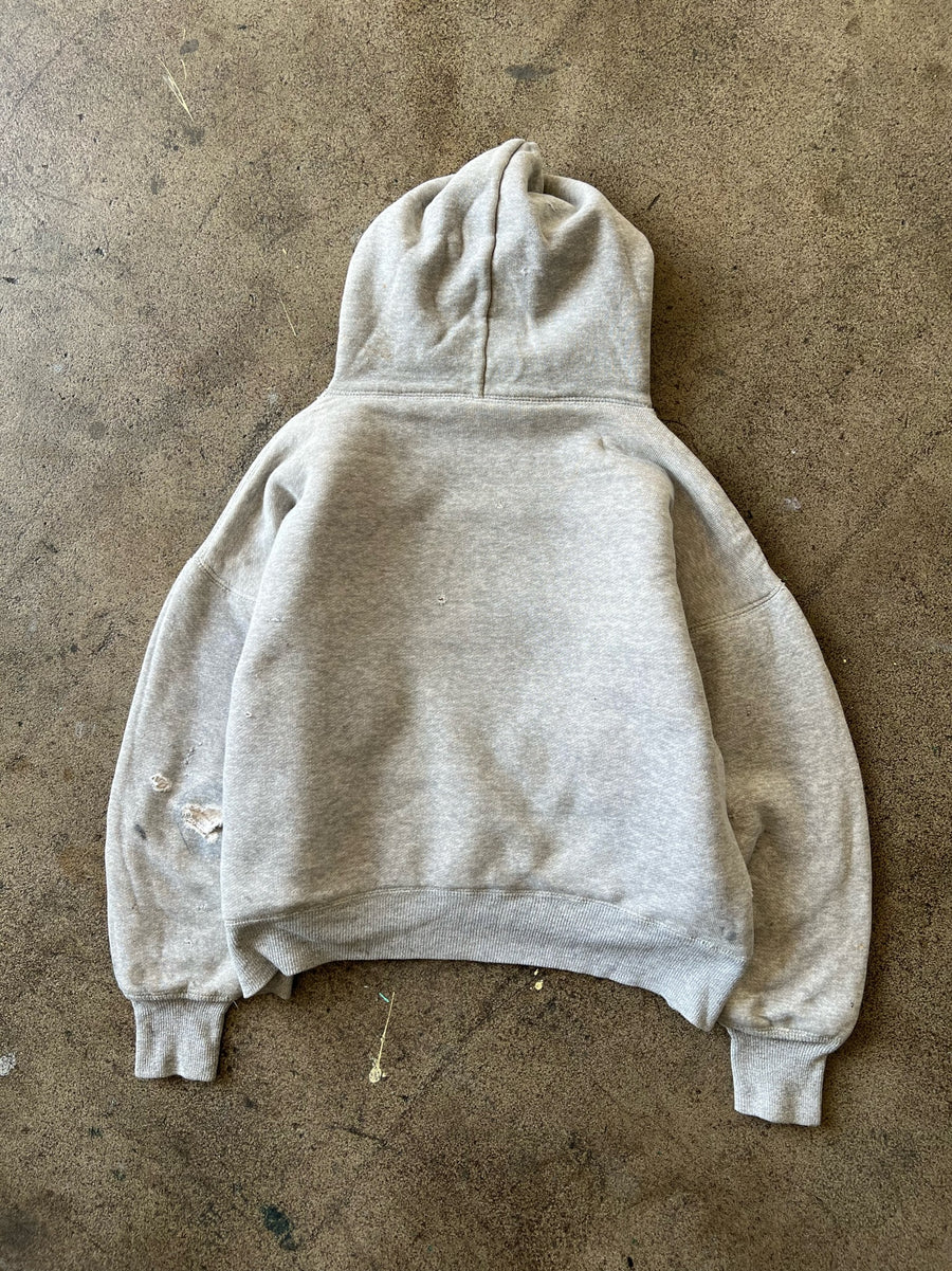 1940s Grey Double Face Lock Hood Hoodie