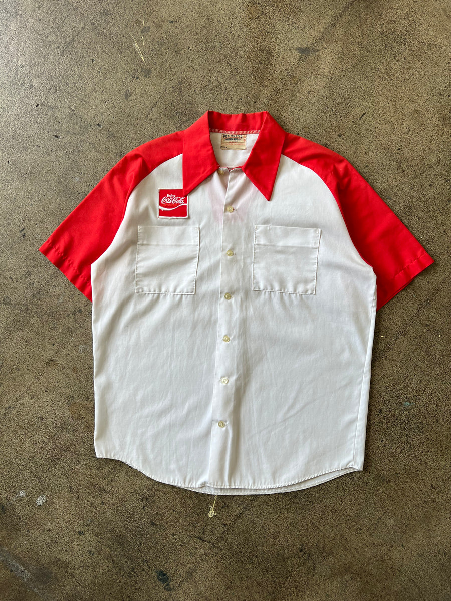 1960s Coca-Cola Color Block Delivery Shirt