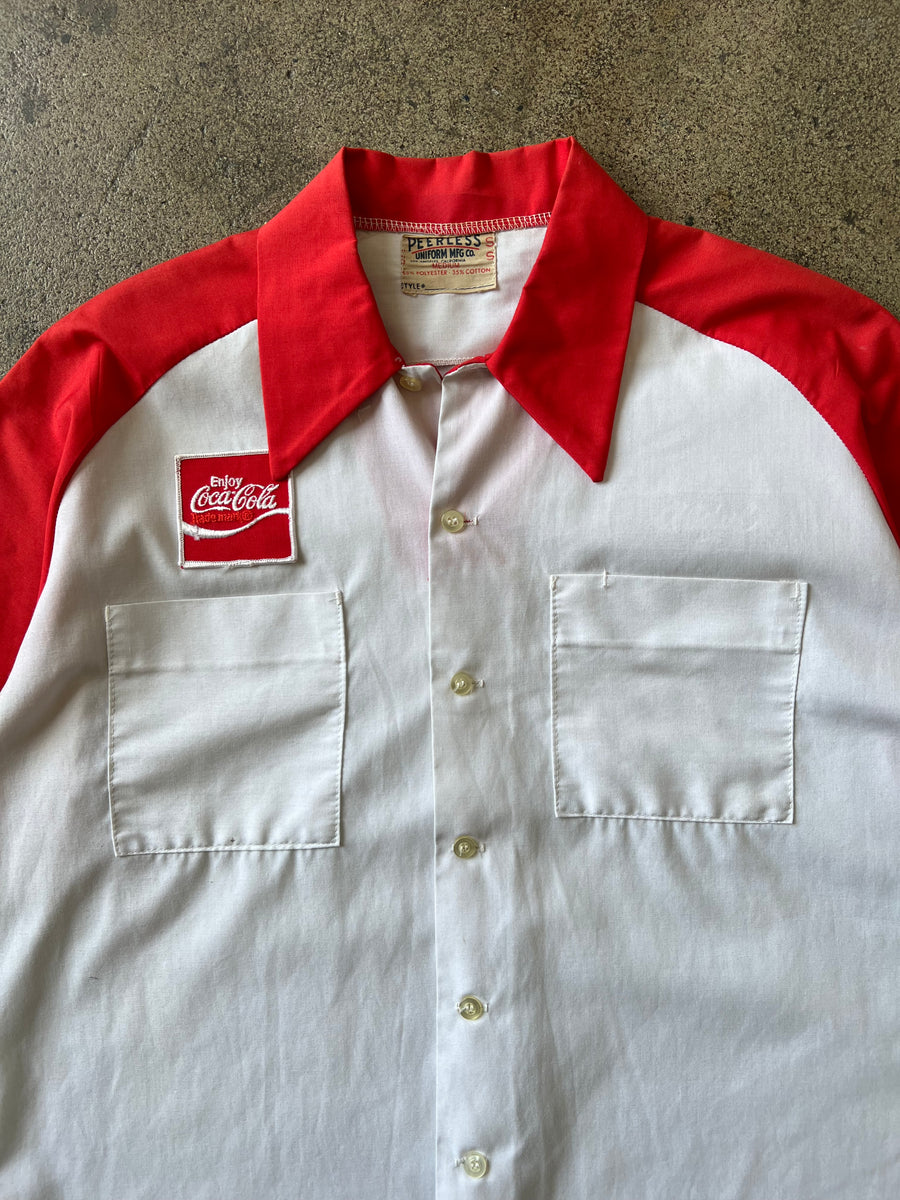 1960s Coca-Cola Color Block Delivery Shirt