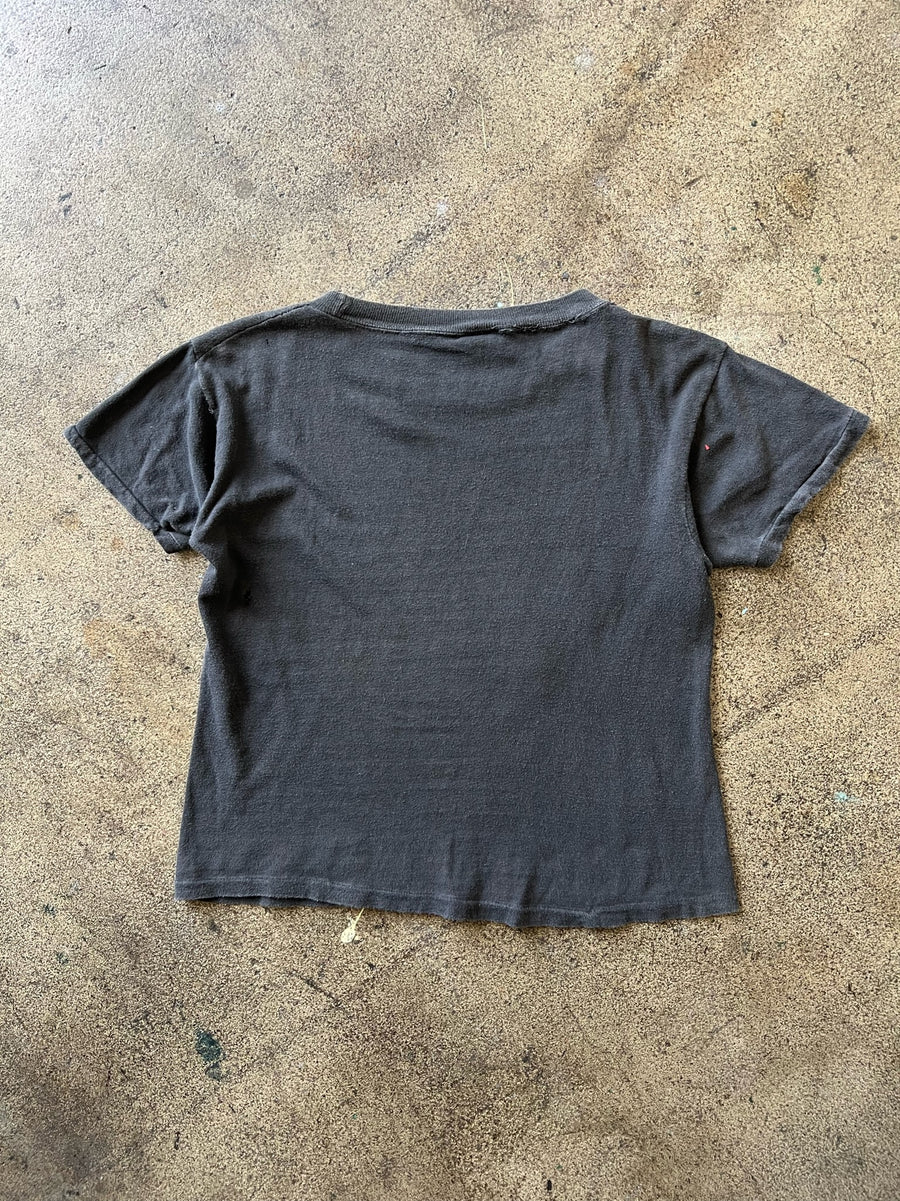 1970s Atlantic City Black Faded Tee