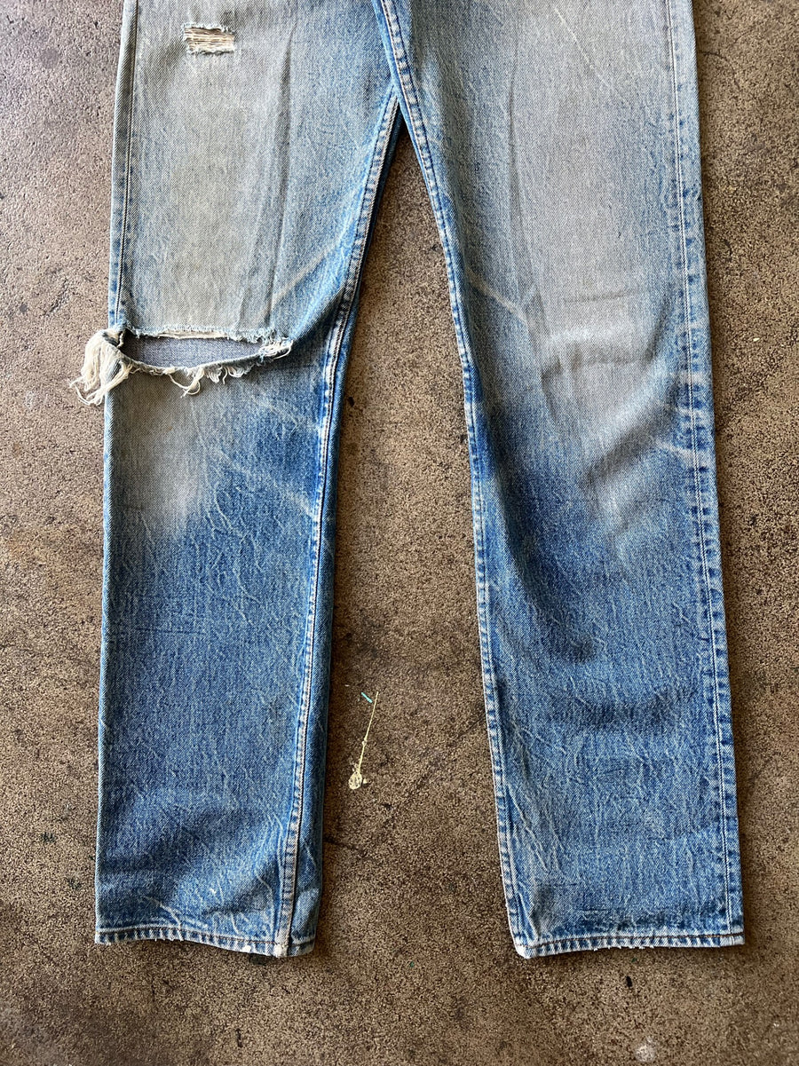 1980s Levi's 501 Distressed Dirty Wash Jeans 30