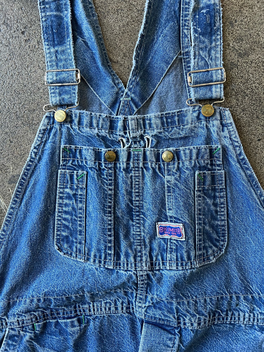 1980s Big Smith Mid Wash Overalls