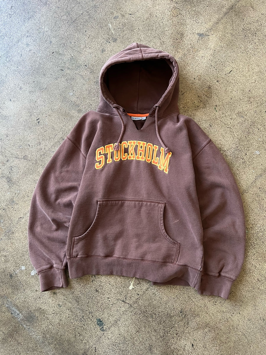 2000s Stockholm Faded Brown Hoodie