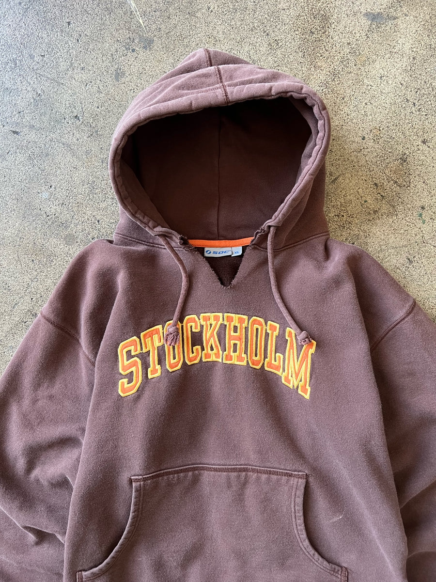 2000s Stockholm Faded Brown Hoodie