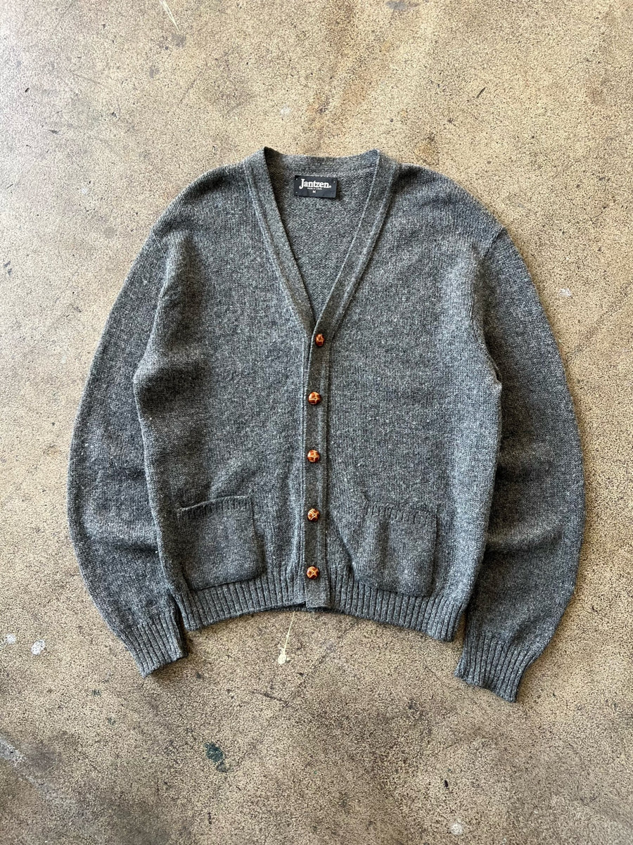 1980s Jantzen Dark Gray Cardigan