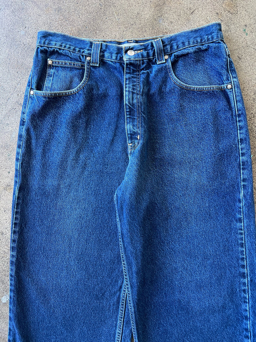 1990s Anchor Blue Dark Wash Baggy Jeans 36