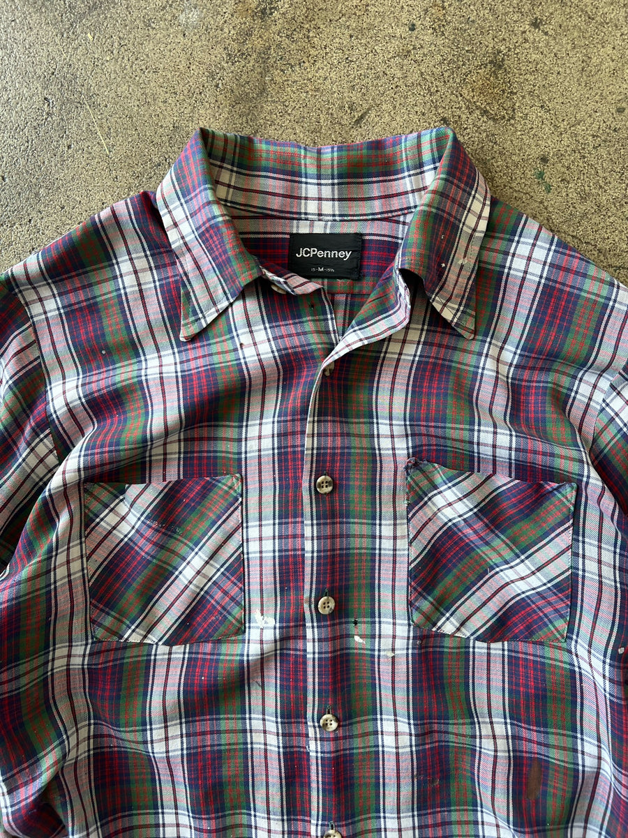 1970s JC Penney's Plaid Shirt