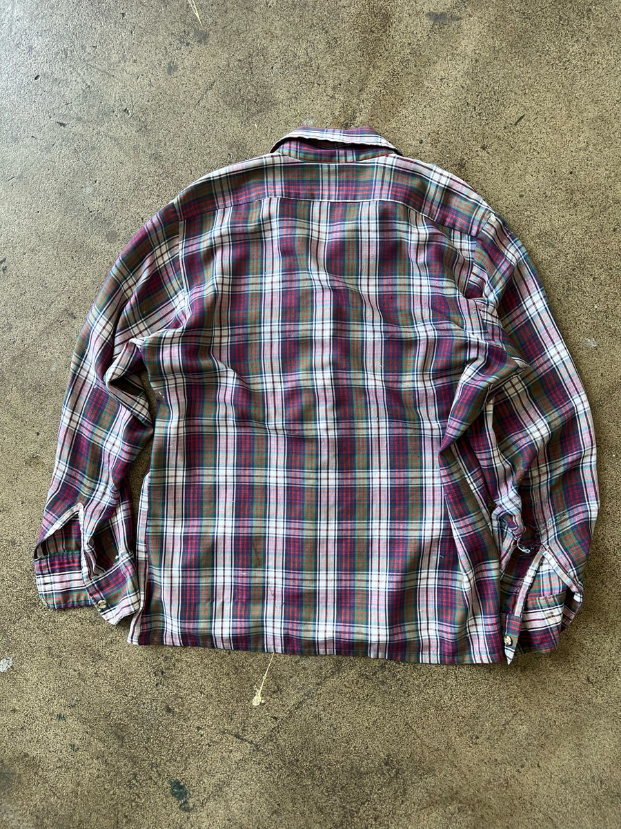 1970s JC Penney's Plaid Shirt