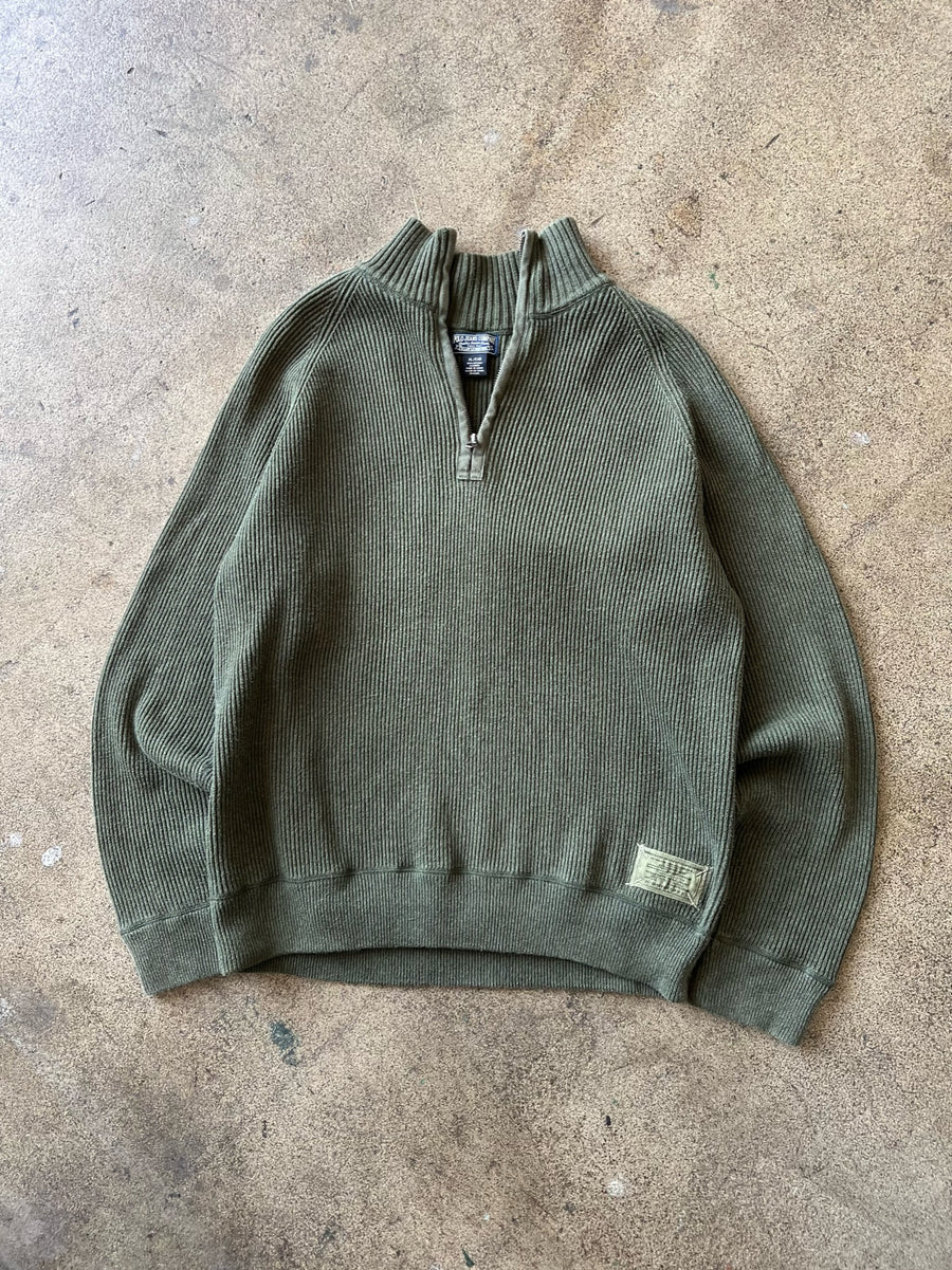 1990s Polo Jeans Quarter Zip Sweater