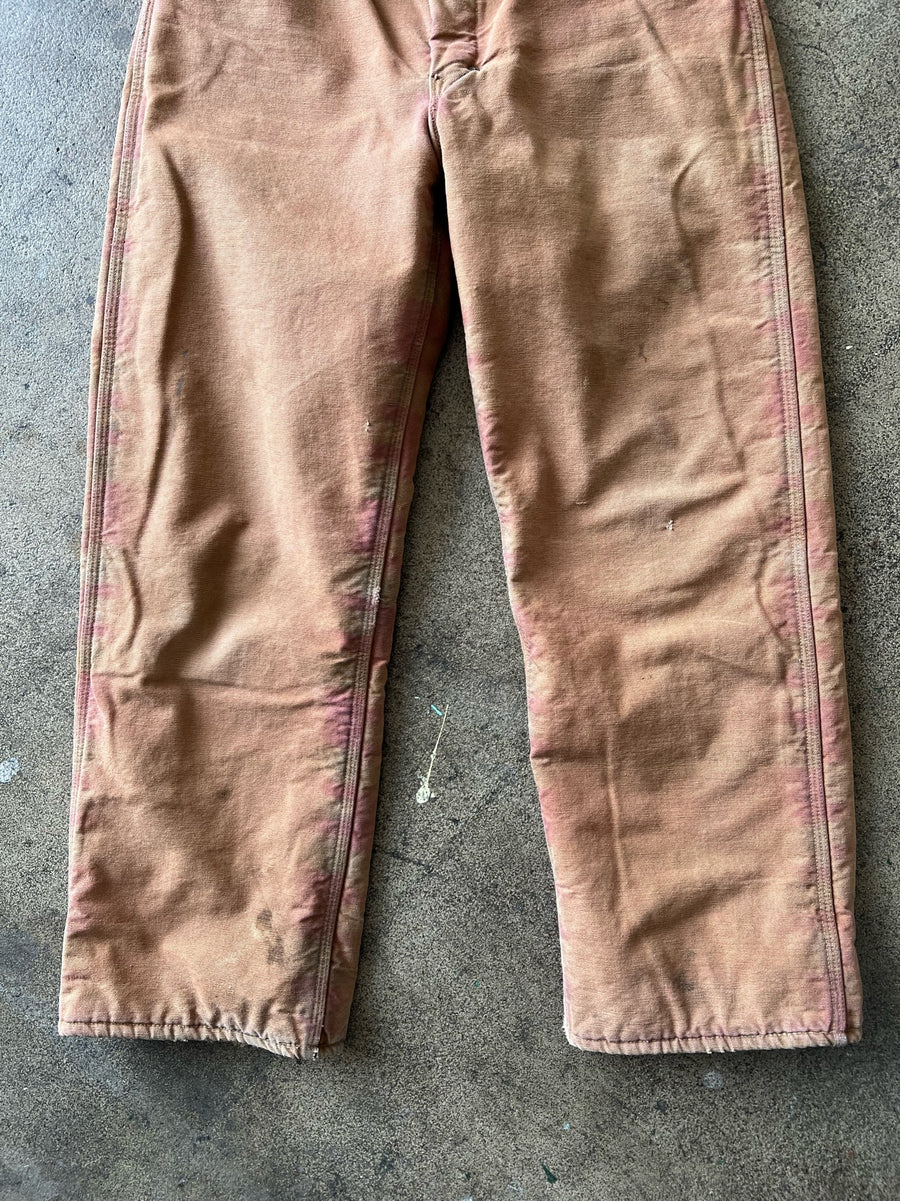 1950s Carhartt Heart Logo Blanket Lined Work Pants 30