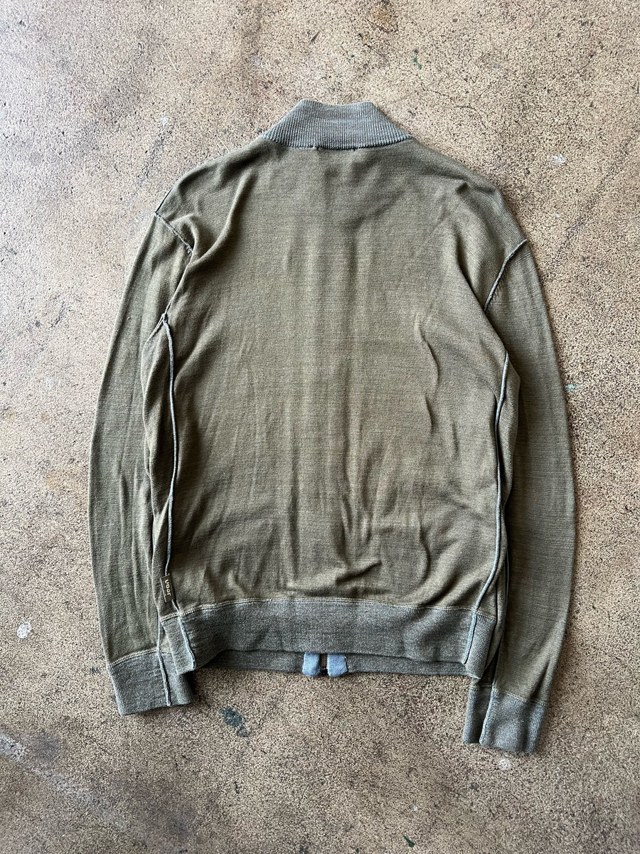 2000s Ted Baker Zip Up Sweater