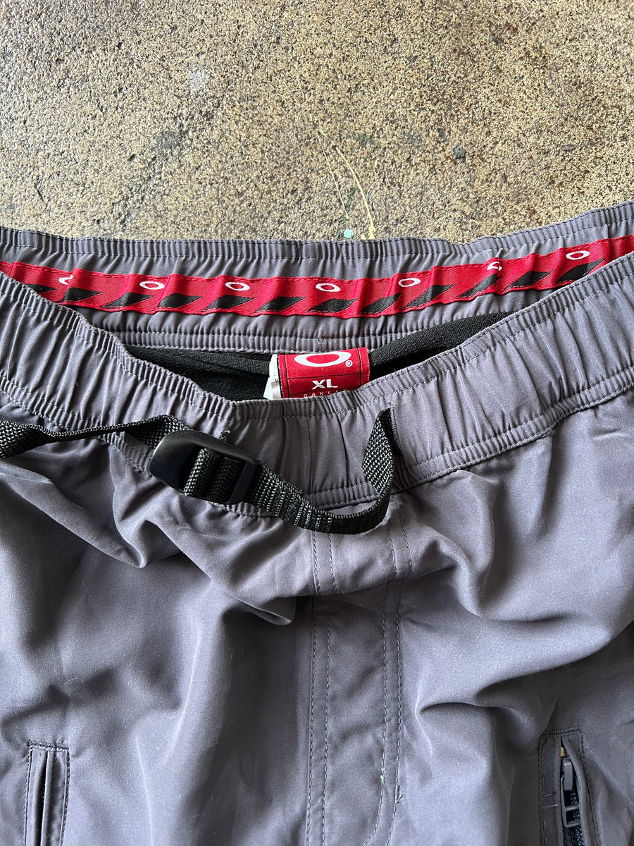 1990s Oakley Gray Skull Tech Shorts 12