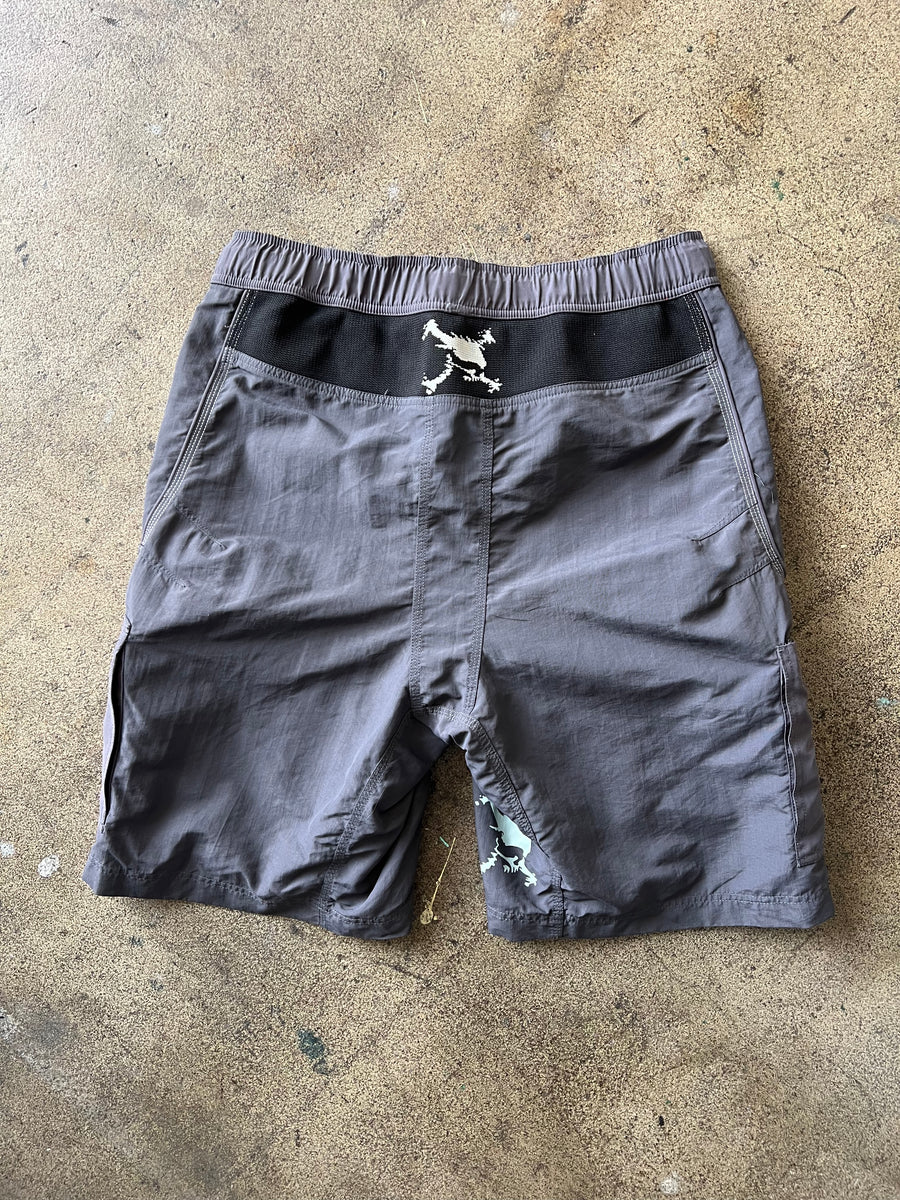 1990s Oakley Gray Skull Tech Shorts 12