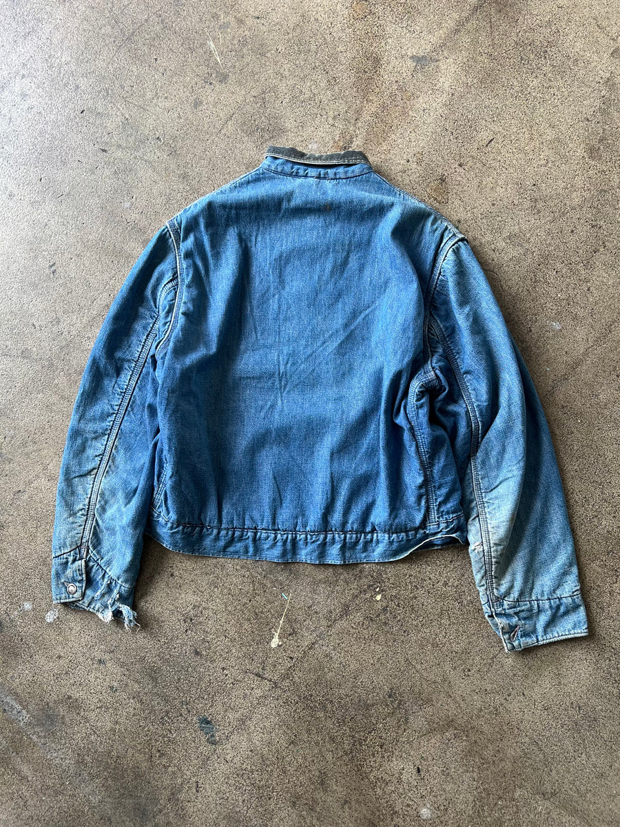 1950s Powrhouse Blanket Lined Denim Work Jacket