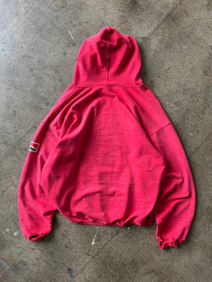 1990s Marlboro Country Faded Red Hoodie