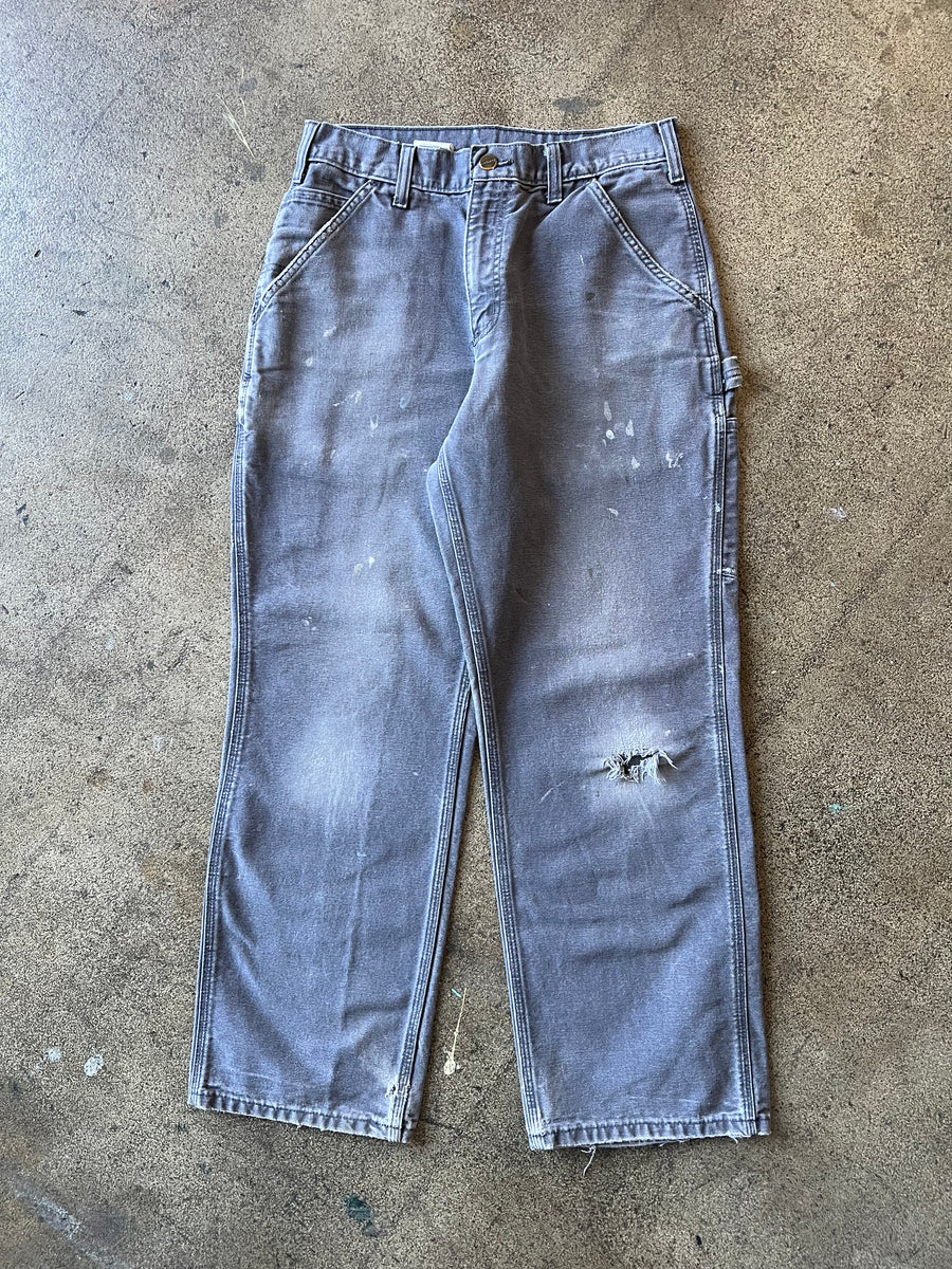 1990s Carhartt Gray Carpenter Work Pants 30