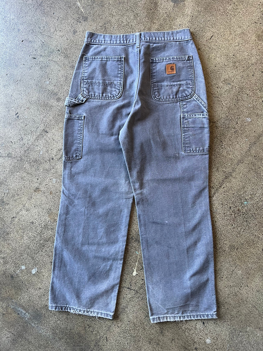 1990s Carhartt Gray Carpenter Work Pants 30