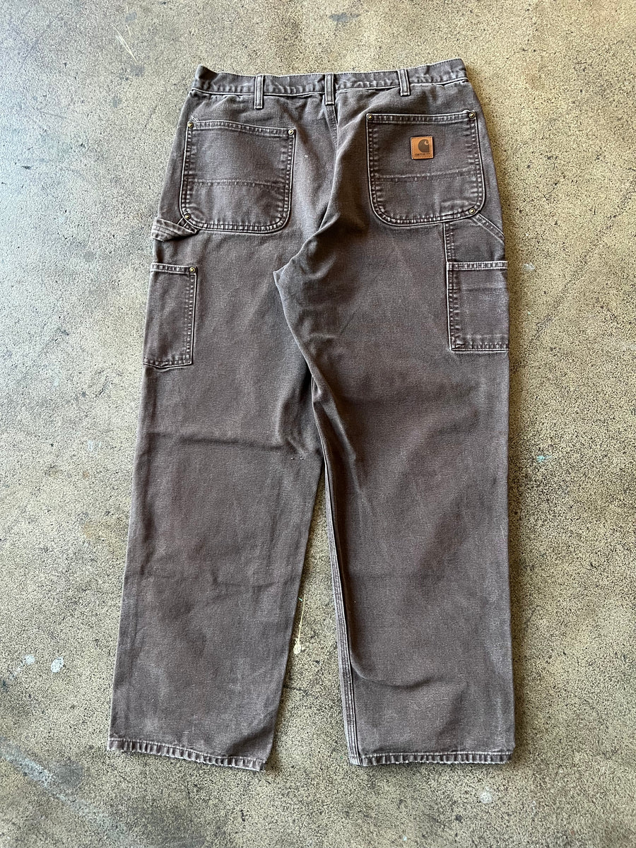 1990s Carhartt Faded Brown Double Knees 33