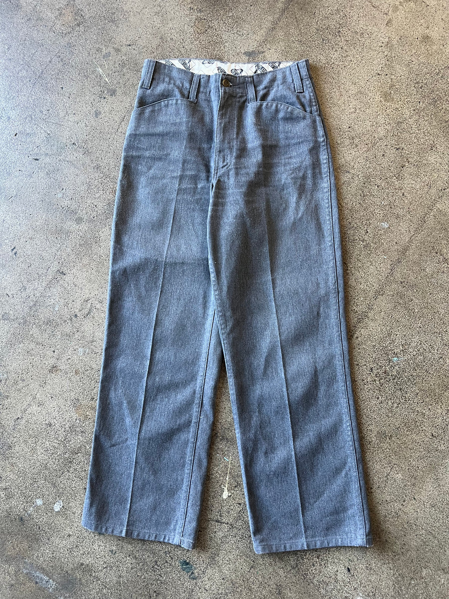 1990s Ben Davis Gray Work Trousers 30