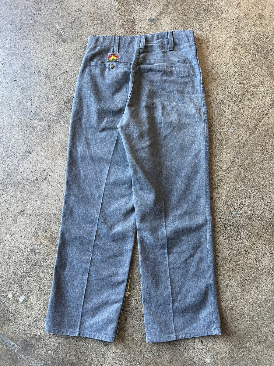 1990s Ben Davis Gray Work Trousers 30