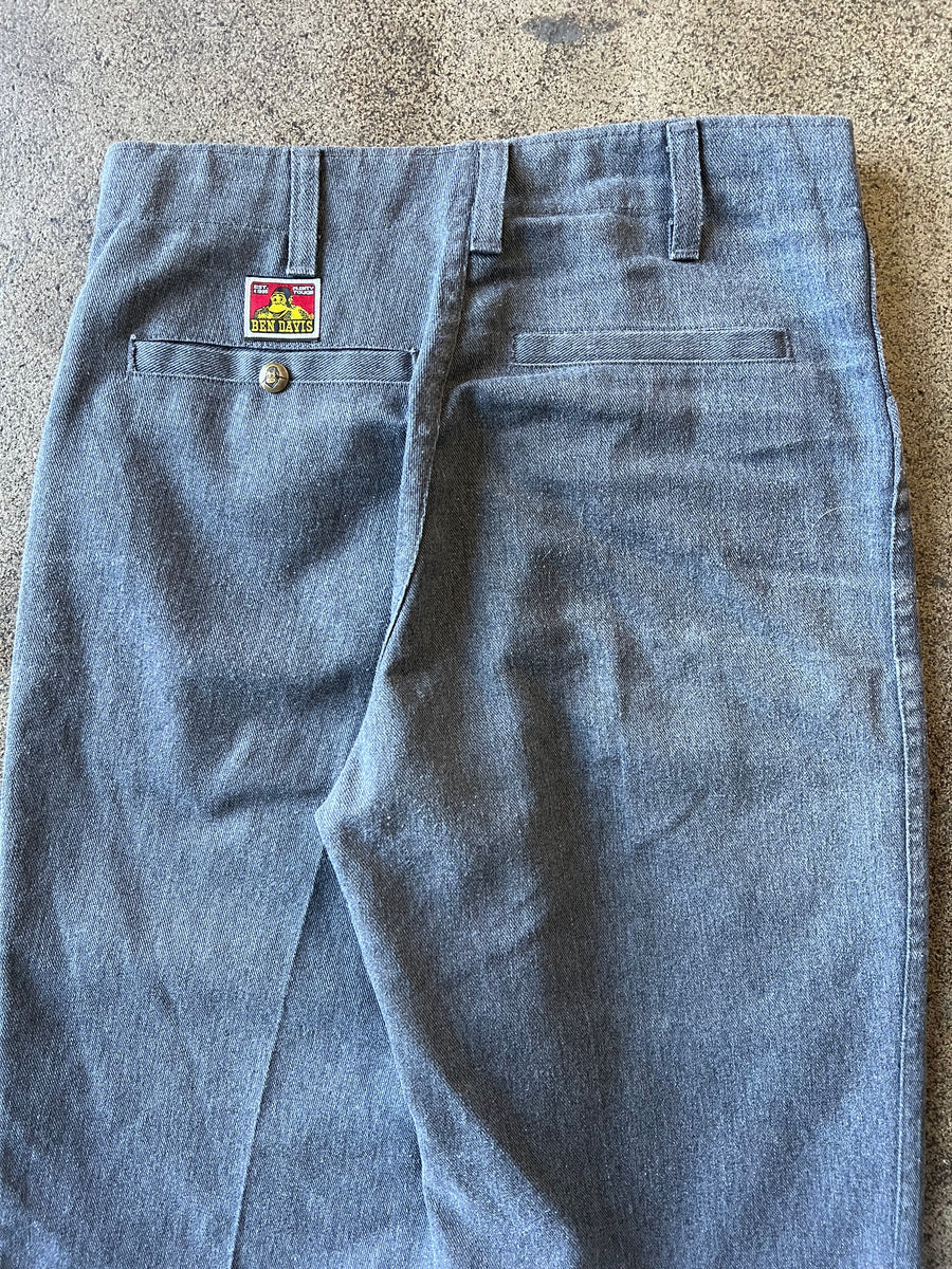 1990s Ben Davis Gray Work Trousers 30