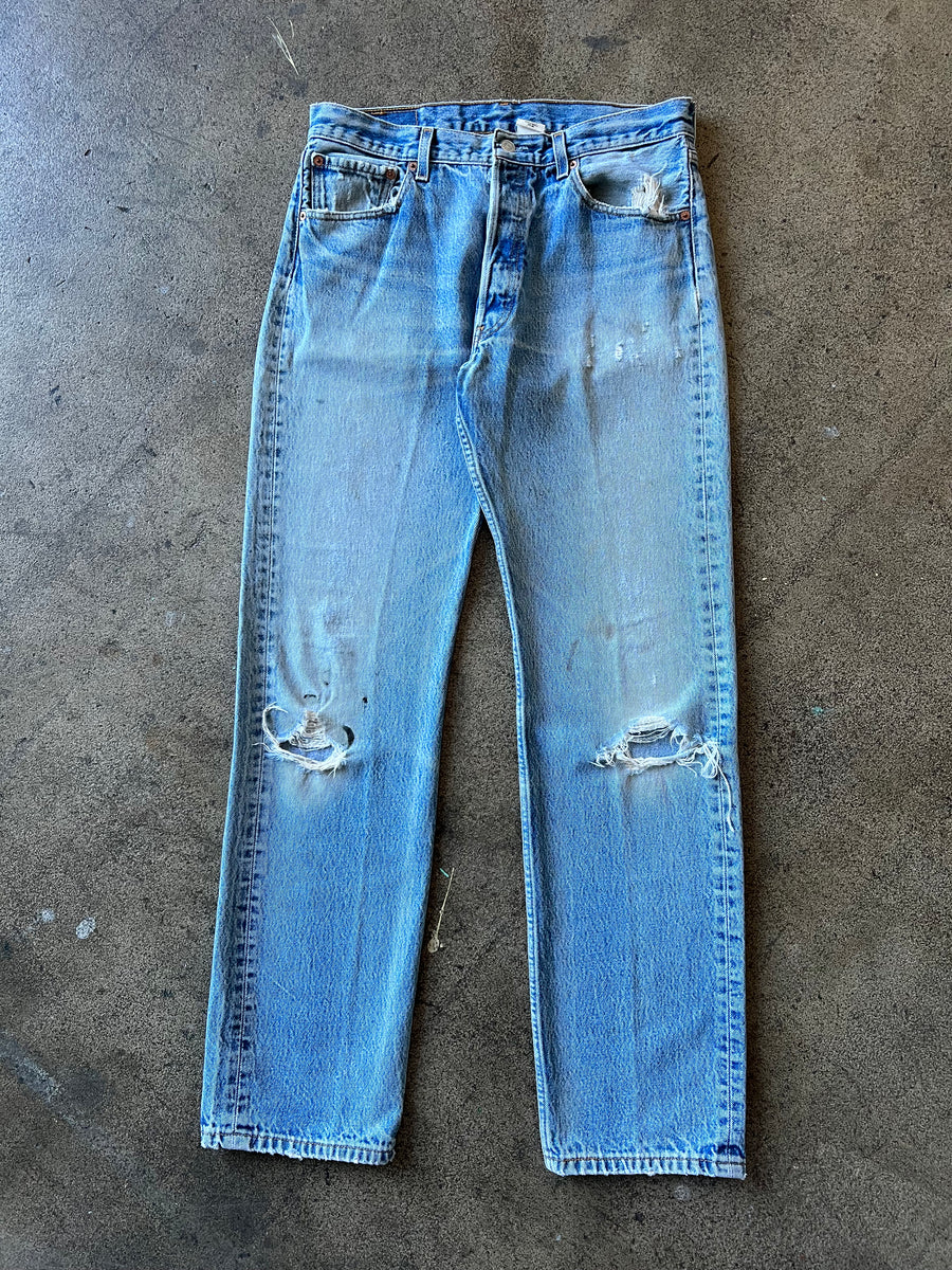 2000s Levi's 501 Distressed Jeans 33