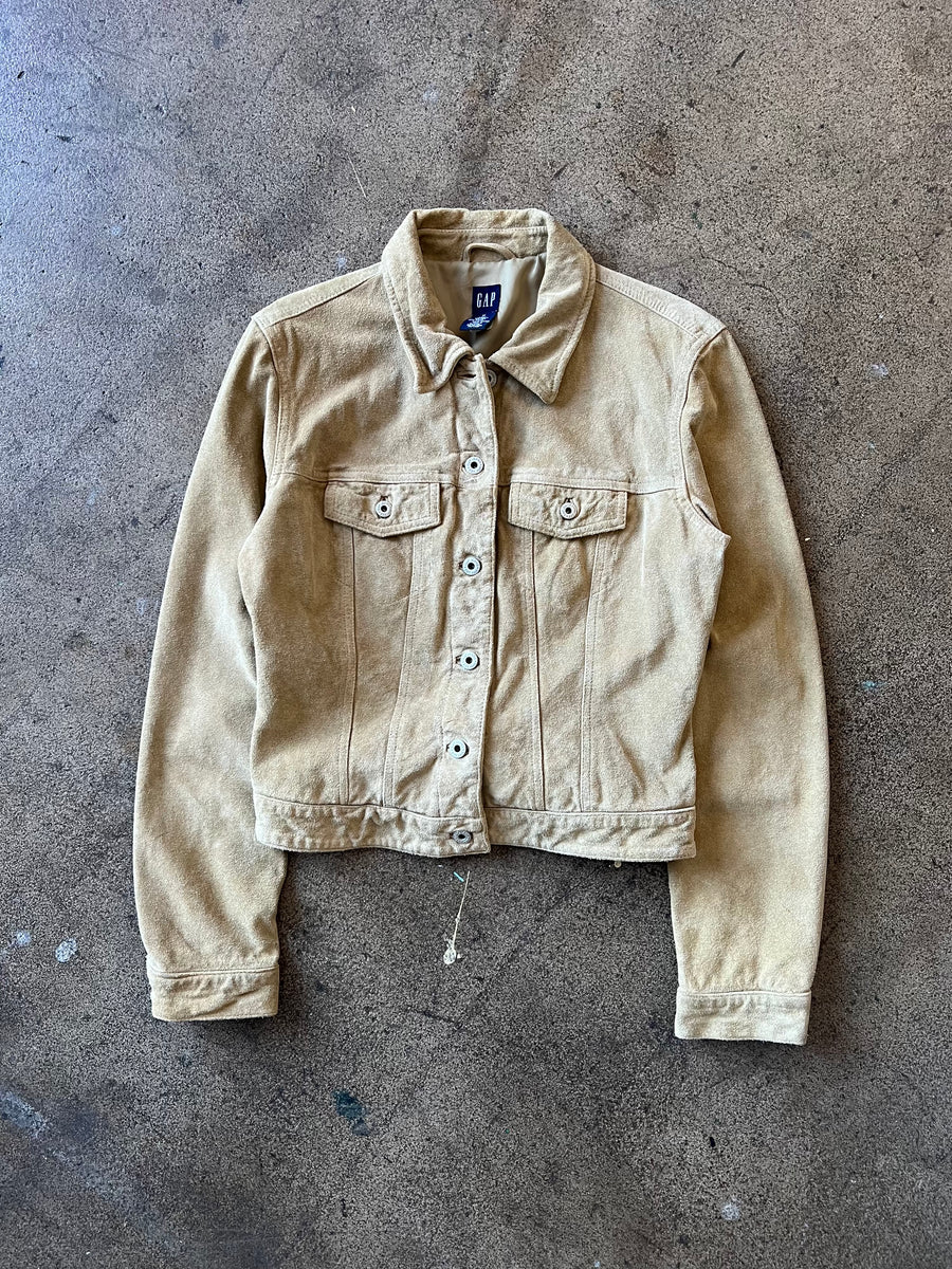 2000s Gap Suede Trucker Jacket