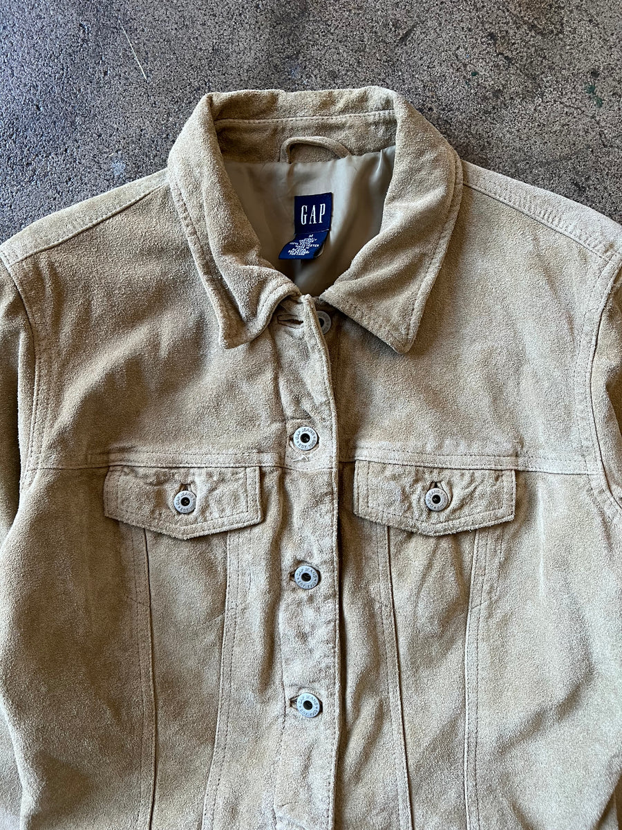 2000s Gap Suede Trucker Jacket