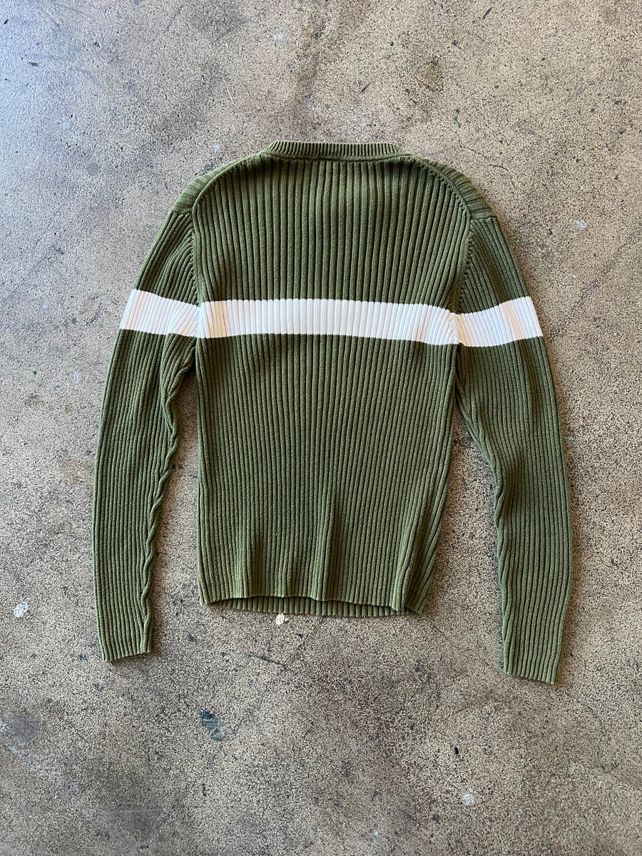 2000s Gap Ribbed Knit Striped Sweater