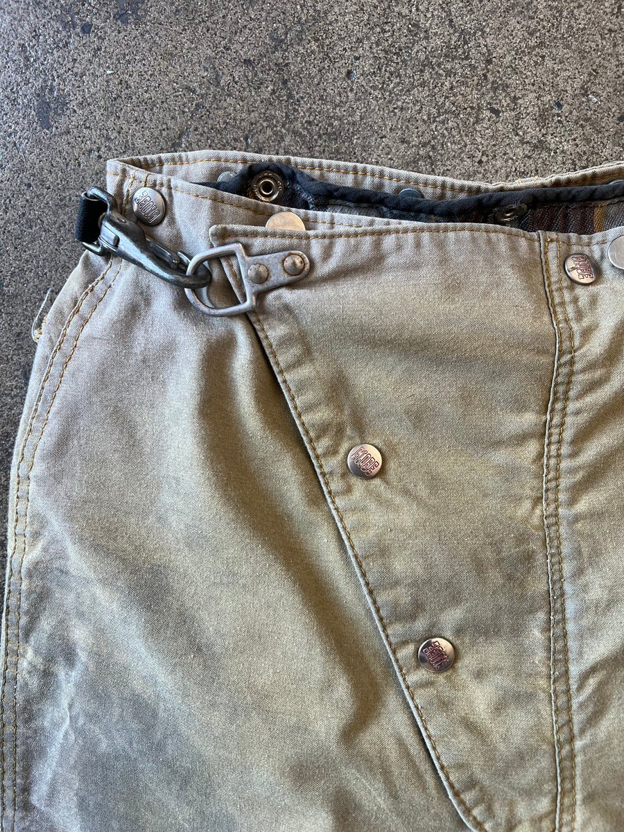 1960s Faded Green Firefighter Clasp Pants 30