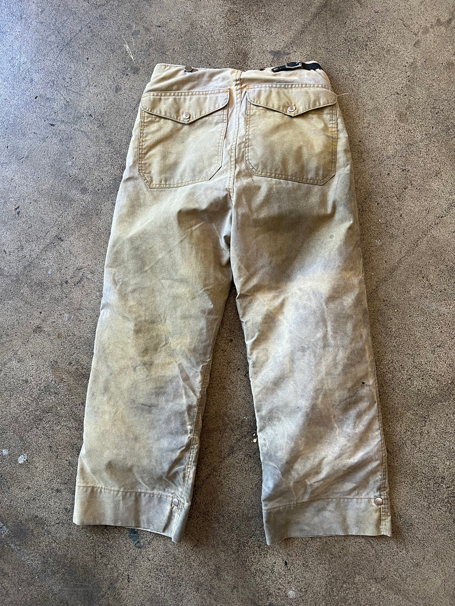 1960s Faded Green Firefighter Clasp Pants 30