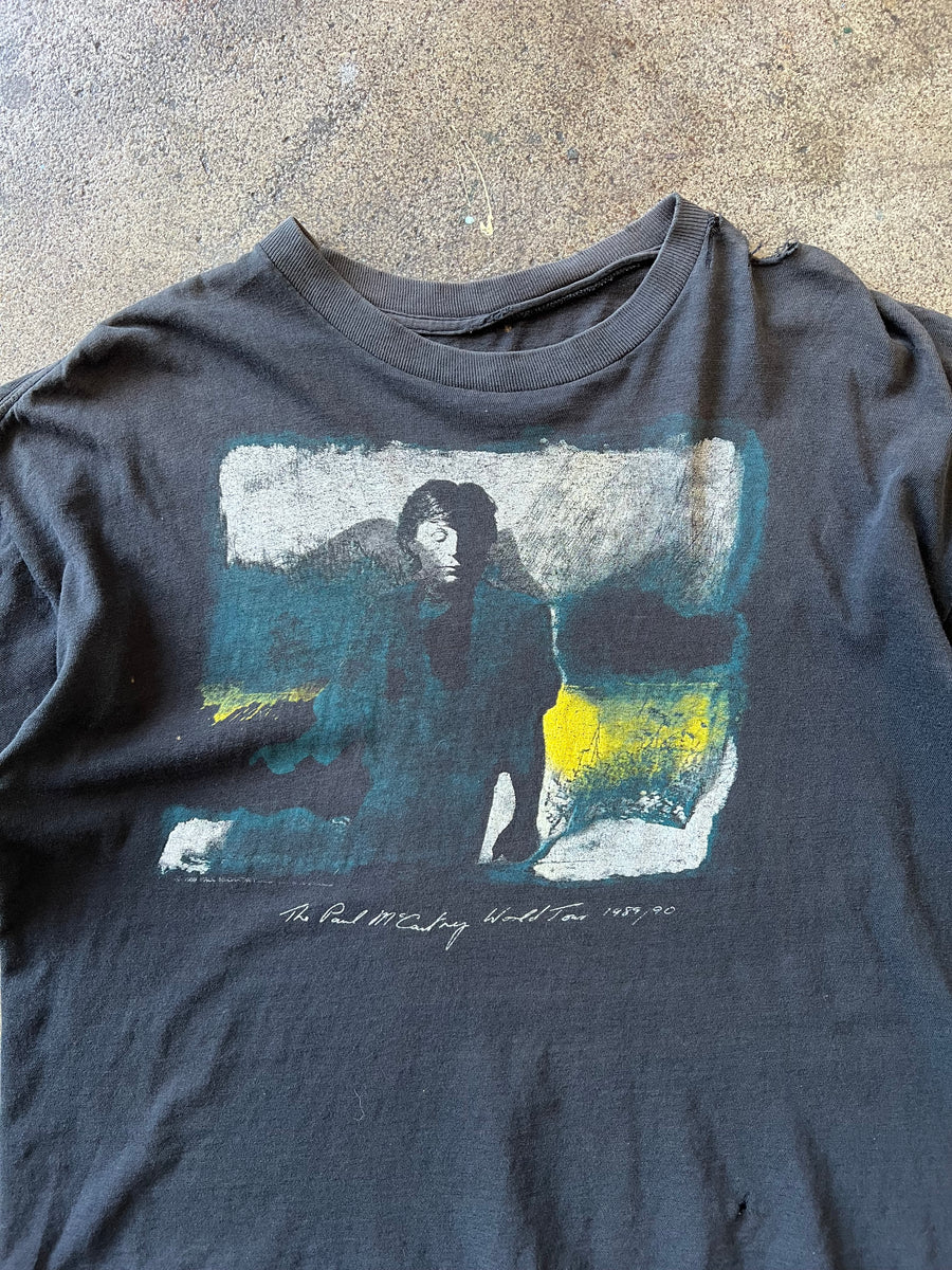 1990s Paul McCartney Faded Black Boxy Tee