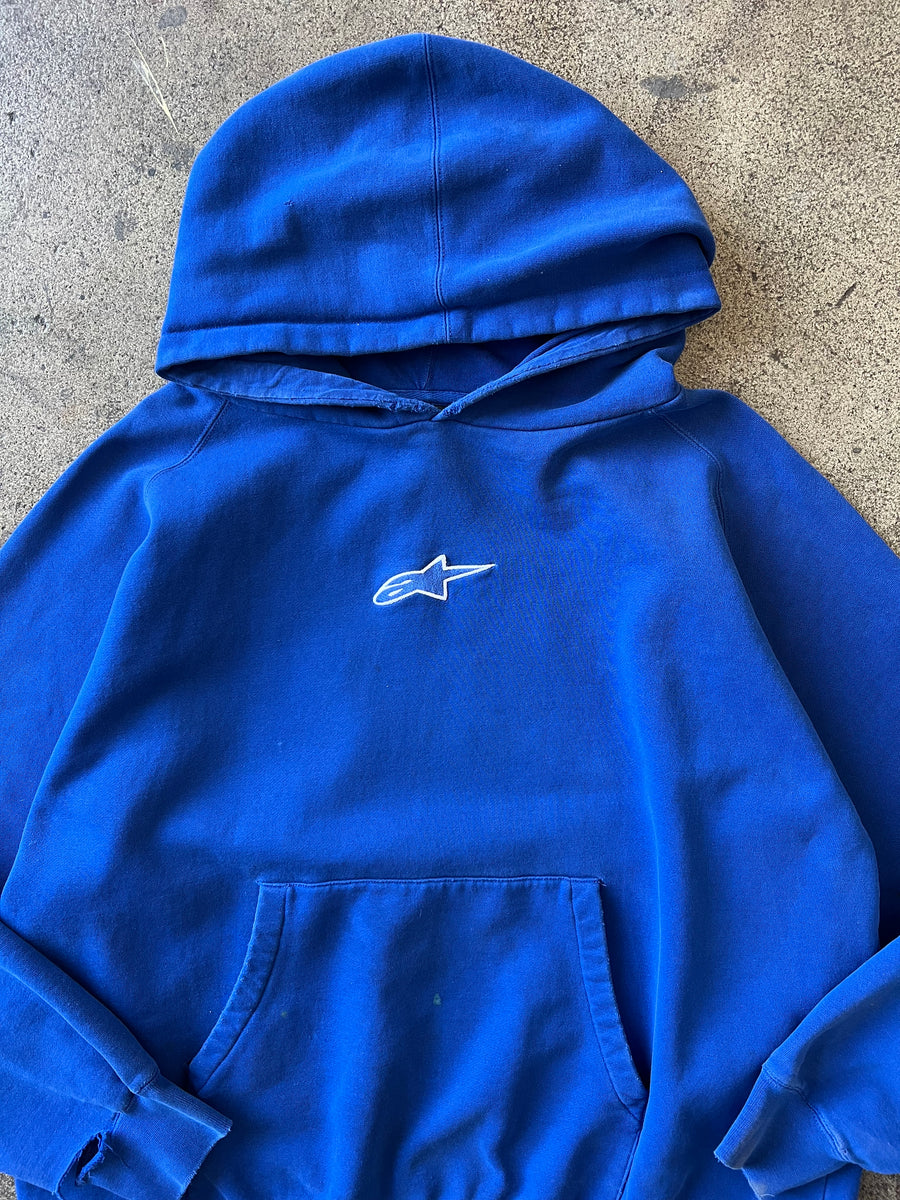 2000s Alpine Star Blue Hoodie