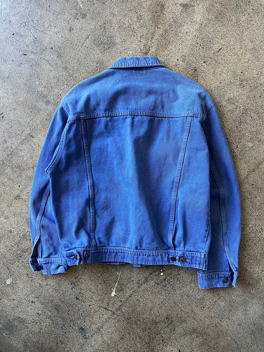 1990s Blue Over Dyed Trucker Jacket