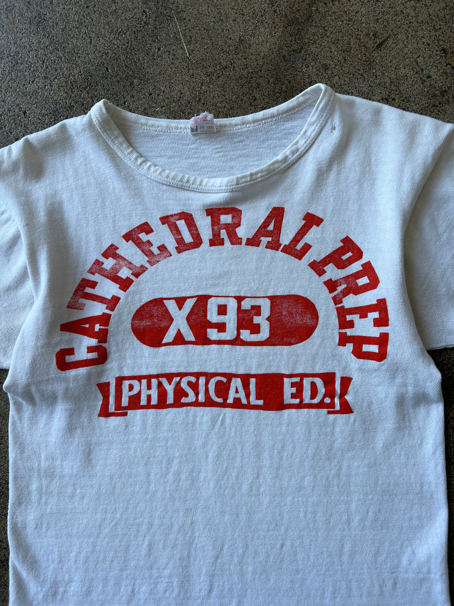 1950s Champion Running Man Cathedral Prep Tee