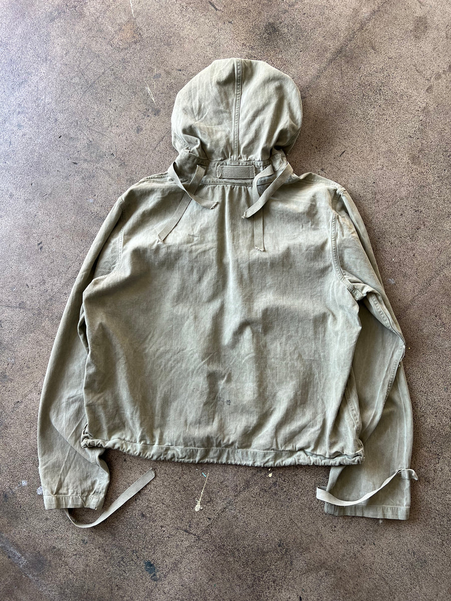 1940s WWII Green Over Dyed Gunner Smock