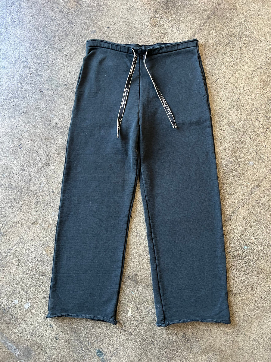 Vintage Acne Studio Heavy Black Terry Sweatpants 30