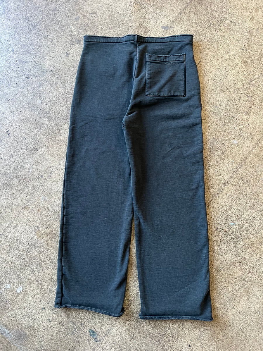 Vintage Acne Studio Heavy Black Terry Sweatpants 30