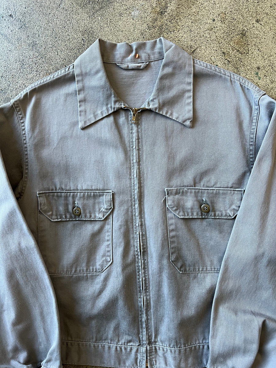 1960s Gray Two Pocket Work Jacket