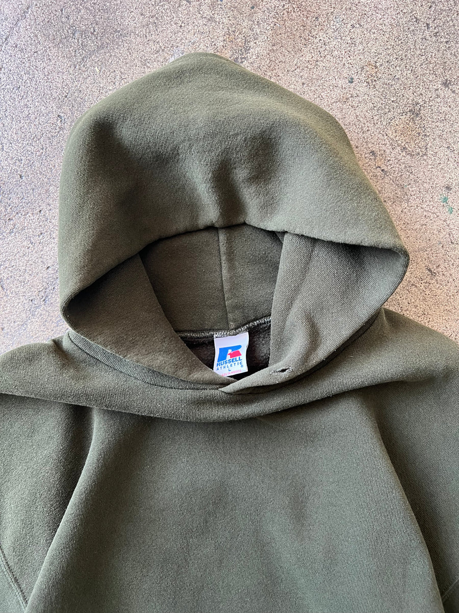 1990s Russell Olive Hoodie