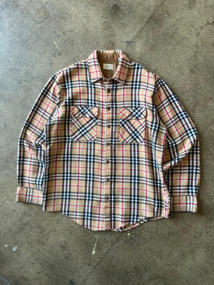 1970s Sears Burberry Flannel Shirt