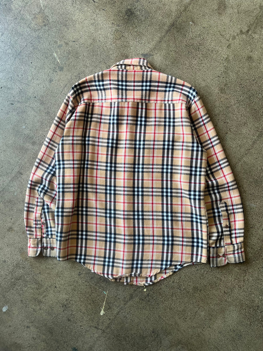 1970s Sears Burberry Flannel Shirt