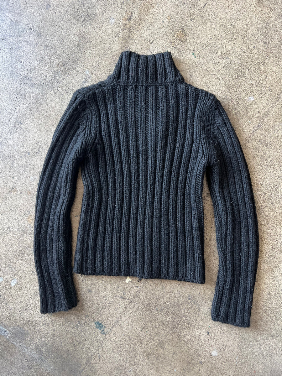 2000s Diesel Asymmetrical Zip Sweater